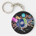 Lute and Plants inversion II Key Chain