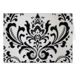 LUXERY BLACK AND WHITE GREETING CARD