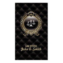 Luxury Lawyer/Attorney Dark business card