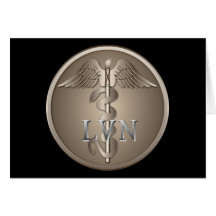 LVN Caduceus Card