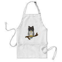LWood Owl Cute Halloween Critter Aprons