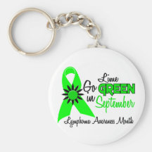Lymphoma Awareness Month Flowers 2 Key Chains