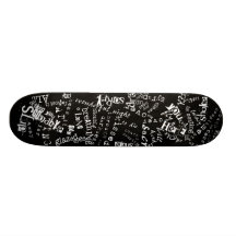 lyric fusion. trouble breathing. skateboard decks