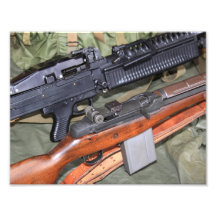 M14 And M60 Side By Side Photo