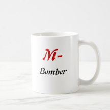 M-, Bomber Coffee Mugs