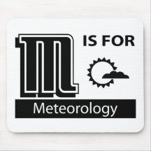 M Is For Meteorology Mouse Pad