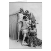 M.Morris, F.Cripps, K.Laurell, F.White Greeting Card