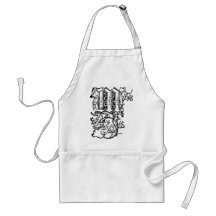 M - The Decorative Letter M Aprons