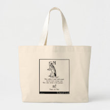 M was a man canvas bags