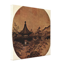 Ma Lin - Expectation of guests by lantern light Stretched Canvas Prints