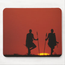 Maasai at Sunset Mauspad