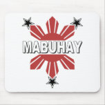 Mabuhay Filipino Sun and Star Mousepads