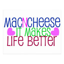 Mac & Cheese Life Postcard