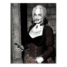 Macabre Mistress Gothic Vampire Postcard