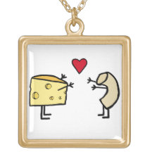 Macaroni and Cheese Necklace