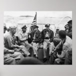 MacArthur and his Generals Poster