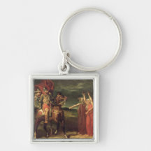 Macbeth and the Three Witches, 1855 Key Chains