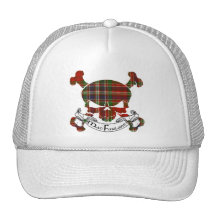 MacFarlane Tartan Skull Trucker Hat