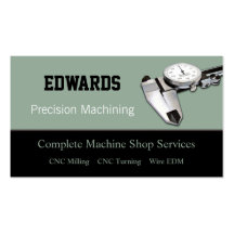 Machine Shop Business Card