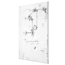 Machinery designs, fol. 399v-b canvas prints