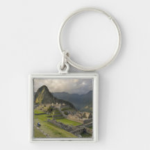 Machu Picchu, ancient ruins, UNESCO world Key Chains