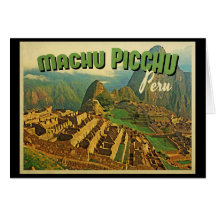 Machu Picchu Peru Greeting Cards