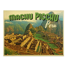 Machu Picchu Peru Post Card