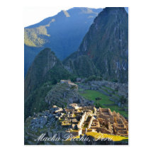 Machu Picchu postcard