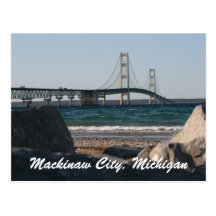 Mackinac Bridge  Postcard