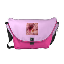 Macro Pink Hibiscus Flower Commuter Bag