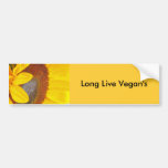 Macro Sunflower Bumper Sticker