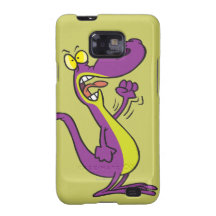 mad angry lizard cartoon samsung galaxy s case