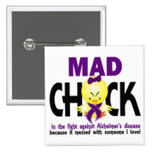 Mad Chick In The Fight Alzheimer’s Disease Pins