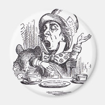 Mad Hatter 1 Refrigerator Magnets