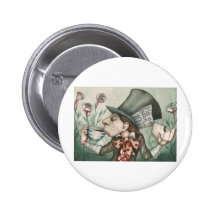 mad hatter 2 pinback buttons