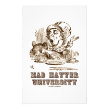 Mad Hatter University (Wonderland Mad Hatter) Stationery