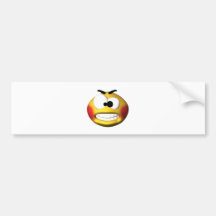 mad smiley bumper stickers
