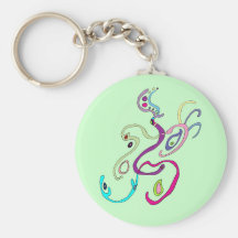 Madam Butterfly, Graphic Illustration Key Chain