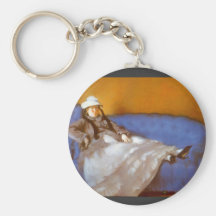 Madame Manet by Edouard Manet Key Chain