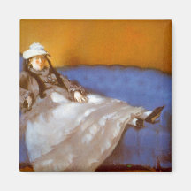 Madame Manet by Edouard Manet Magnets