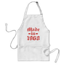 Made in 1968 designs apron