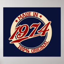 Made In 1974 Posters