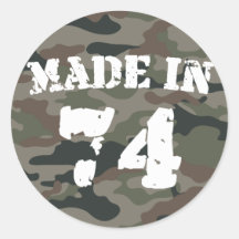 Made In 1974 Sticker
