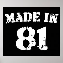 Made In 1981 Posters