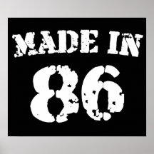 Made In 1986 Posters
