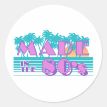 Made in the 80's stickers