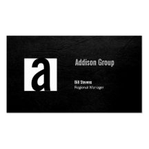 Madison Black Business Card Template