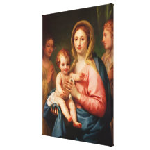 Madonna and Child with Two Angels, 1770-73 Gallery Wrapped Canvas