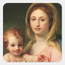 Madonna and Child with Two Angels, 1770-73 Sticker
