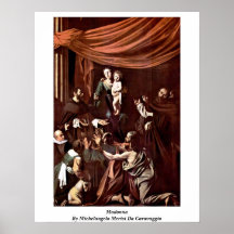 Madonna By Michelangelo Merisi Da Caravaggio Print